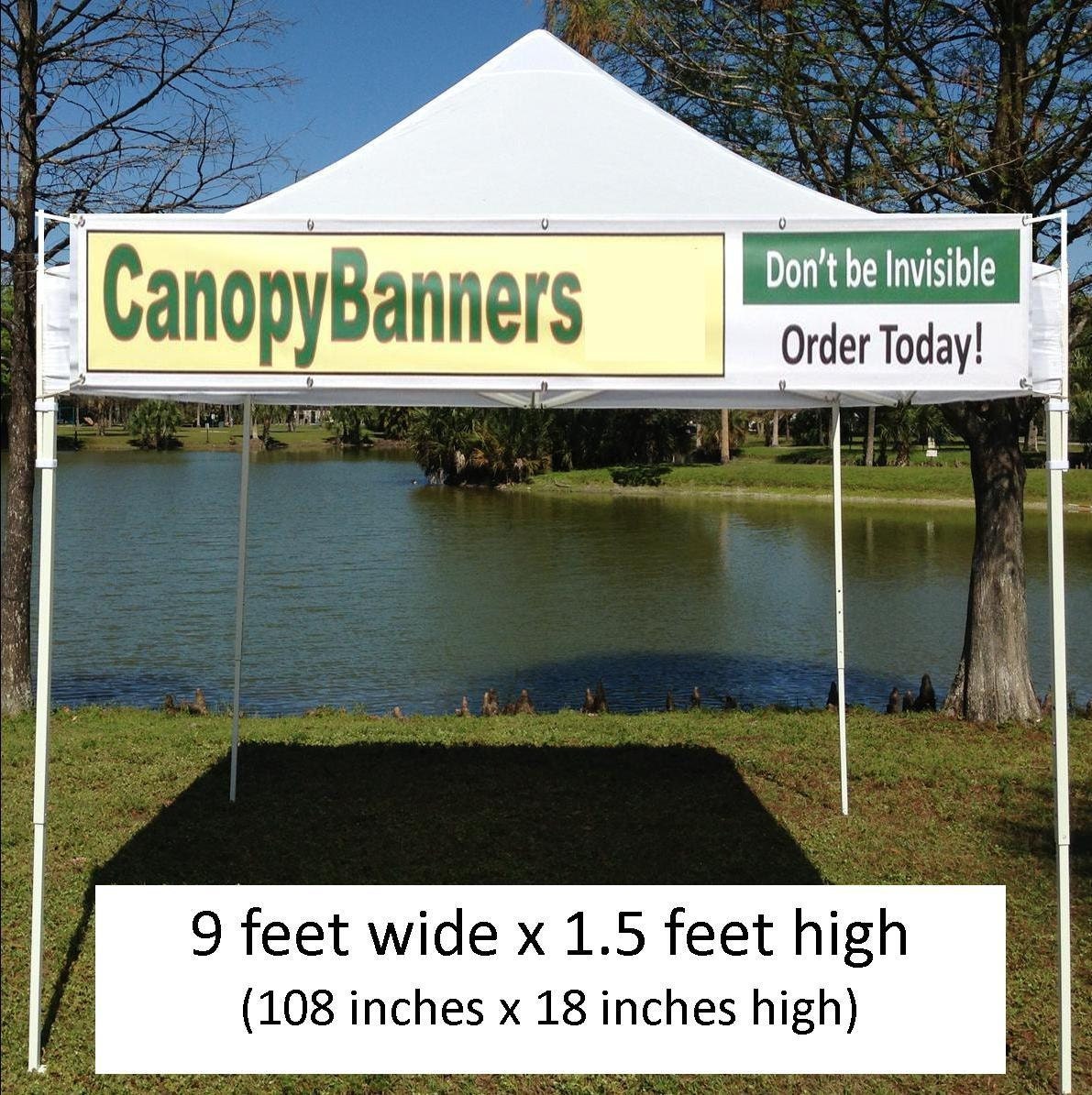 Canopy Banner Kit 9 X 1 5 Hang A Banner Fast And Etsy