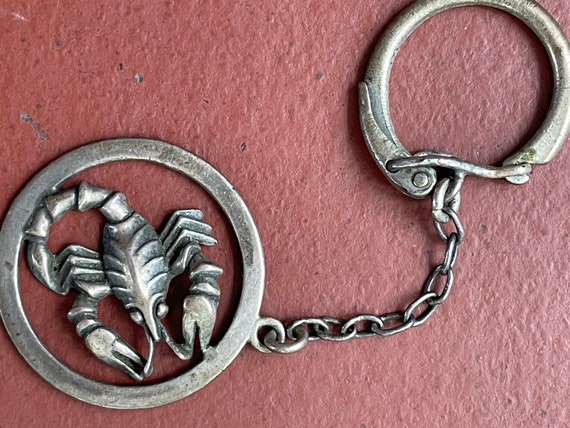 Silver Scorpion Key Ring - image 2