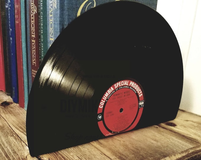 Vinyl Record Bookends Vinyl Bookends for the Music Etsy