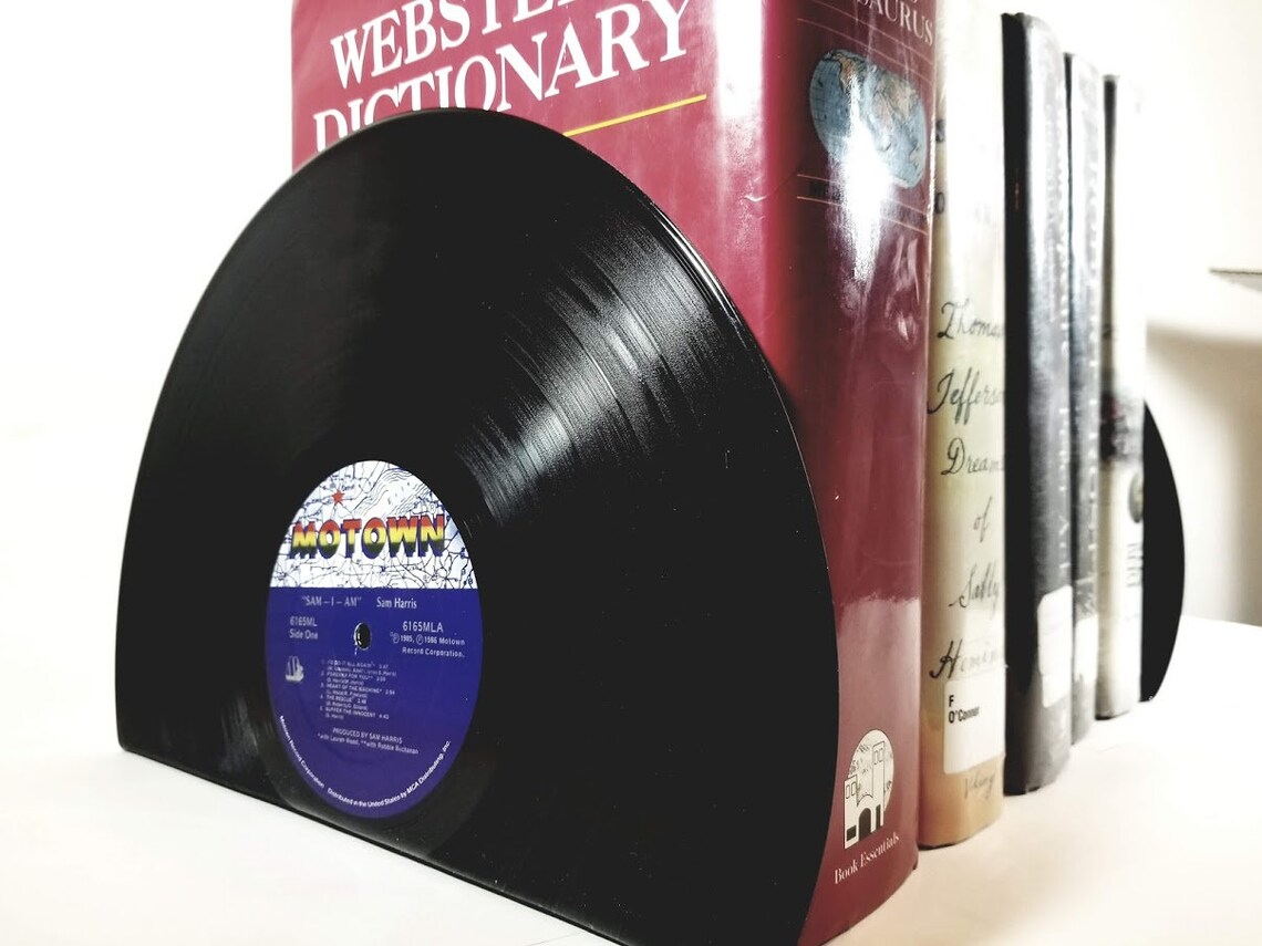 Vinyl Record Bookends vinyl bookends for the music Etsy