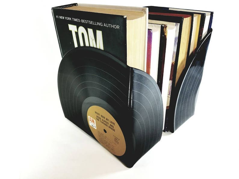 Vinyl Record Bookends vinyl bookends for the music Etsy