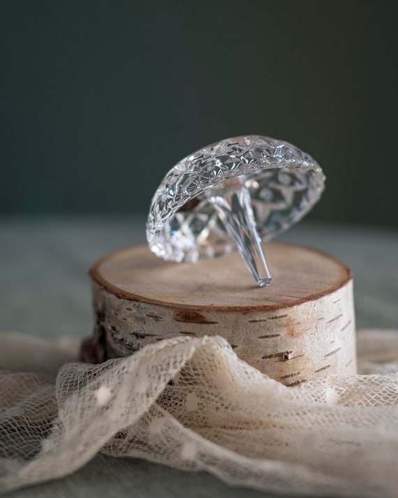 Vintage Crystal Ring Dish | Vanity | Ring Holder … - image 2