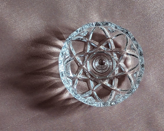 Vintage Crystal Ring Dish | Vanity | Ring Holder … - image 5