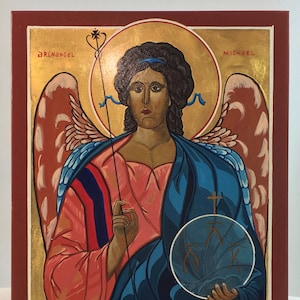 MICHAEL, Archangel - GILDED icon card