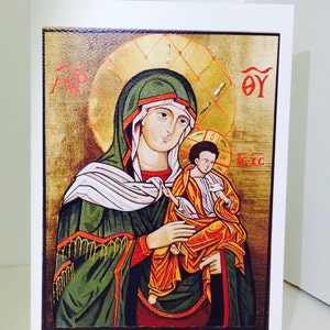 Virgin of Konevitsa, Finland - ICON CARD