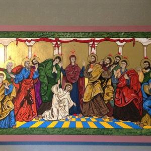 PENTECOST - The Descent of the Holy Spirit - original ICON