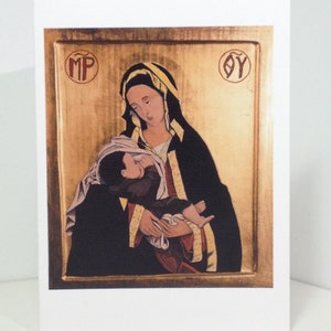 NURSING Madonna, tarjeta de icono