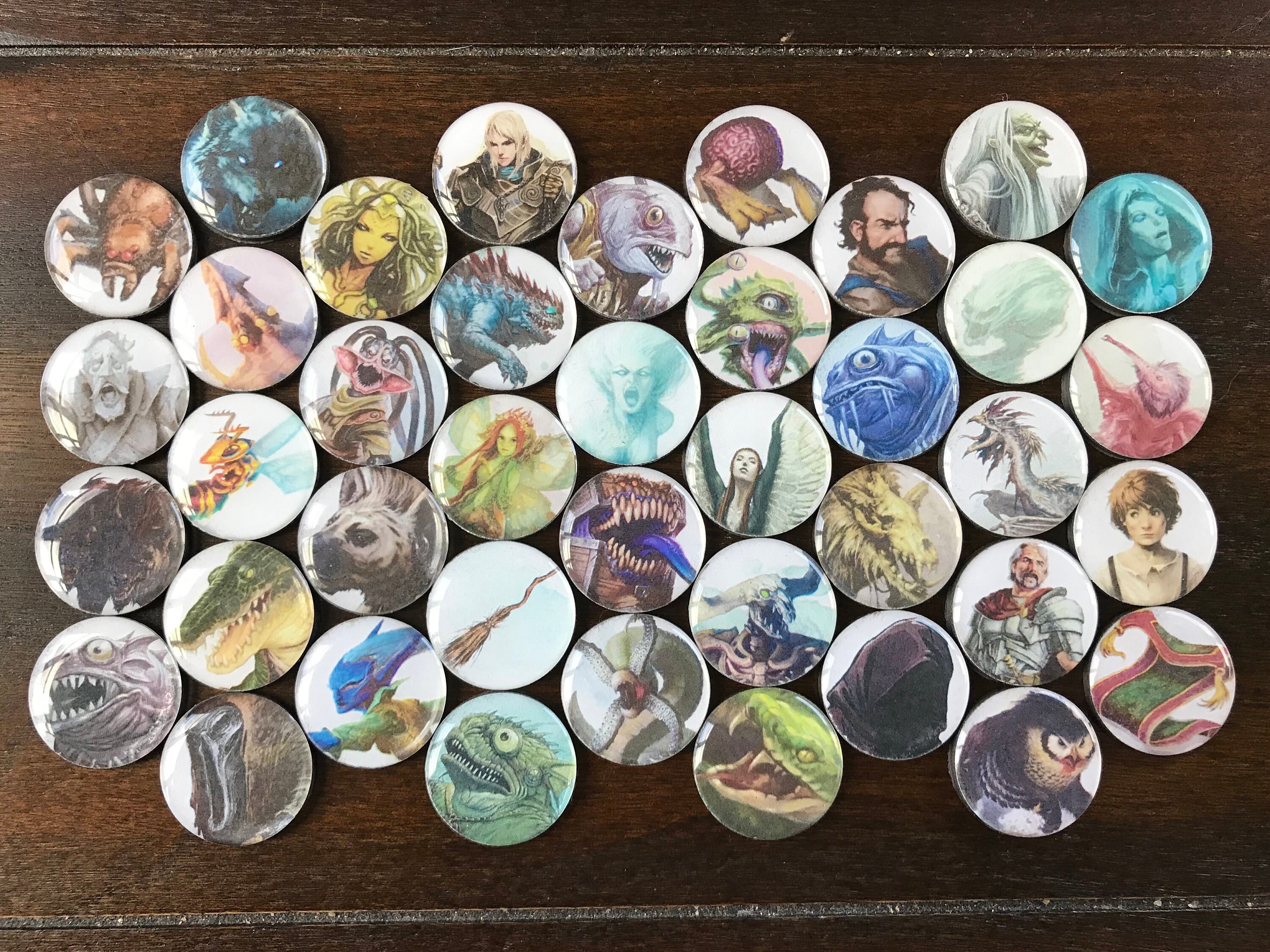 40 Pack 1 Custom Figure Tokens for D&amp;D Pathfinder Tabletop | Etsy