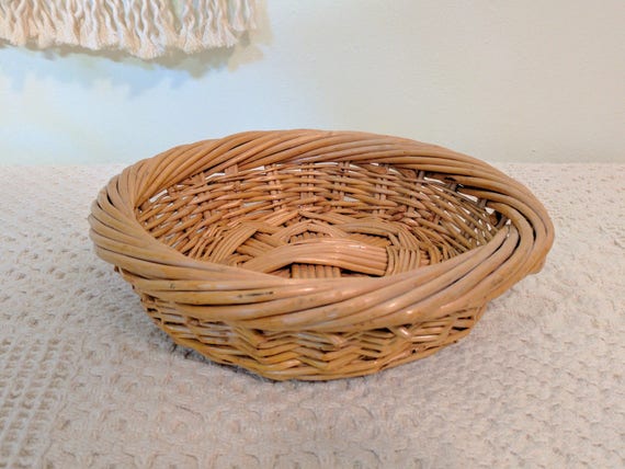 Round Woven Basket Short And Sy Wicker