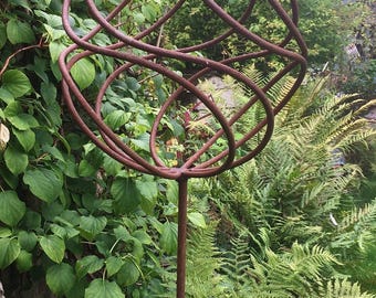 Ball on Post Metal Sculpture