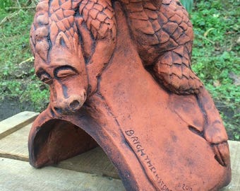 Baby J Dragon Half Round Roof Finial