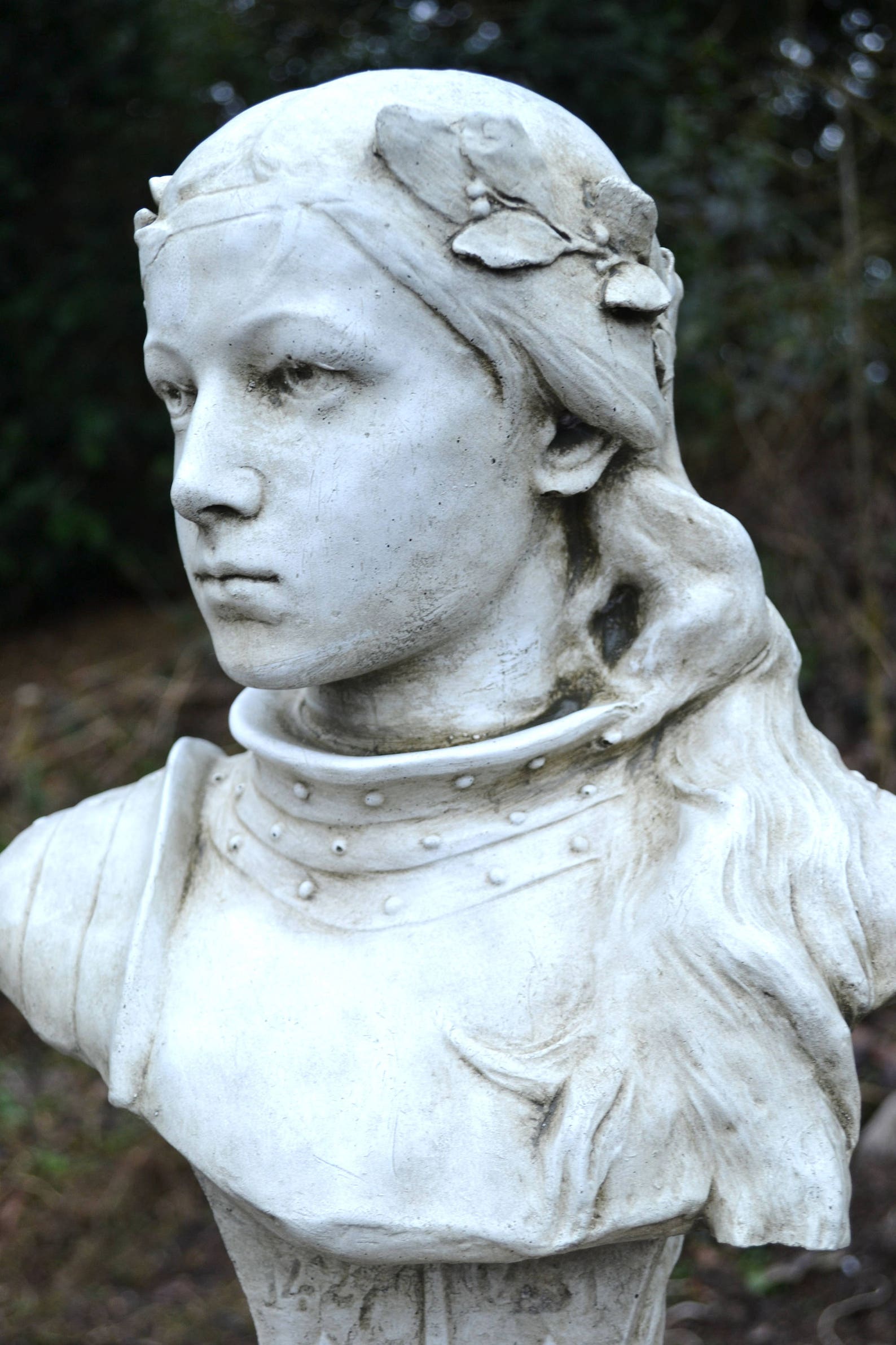 Joan of Arc Jeanne D'arc Bust Statue Home or Garden Etsy