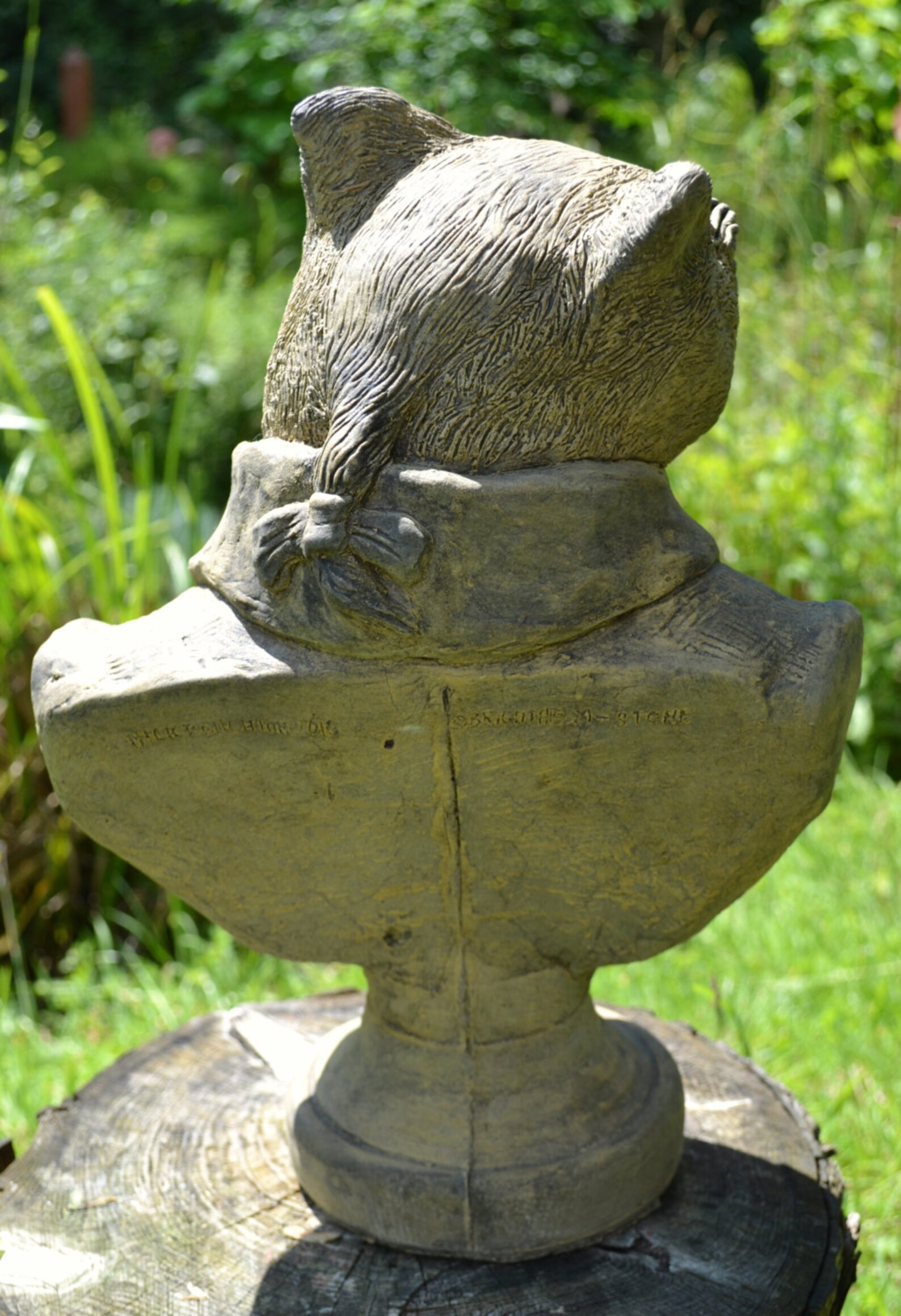 Badger Garden Ornament Bust Frost Proof Stone Statue Original Etsy UK