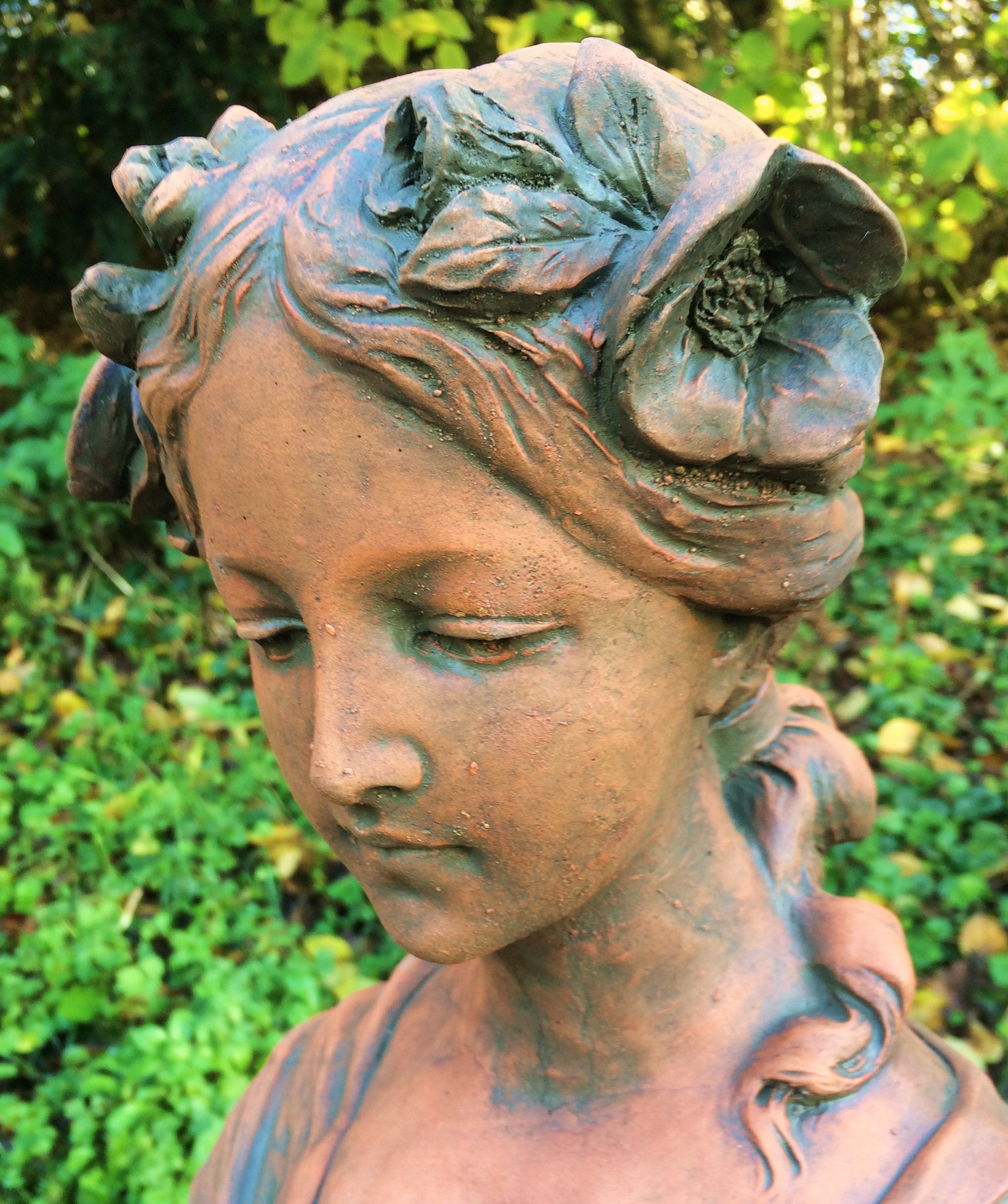 Statuette femme buste art nouveau pour maison ou jardin Joséphine