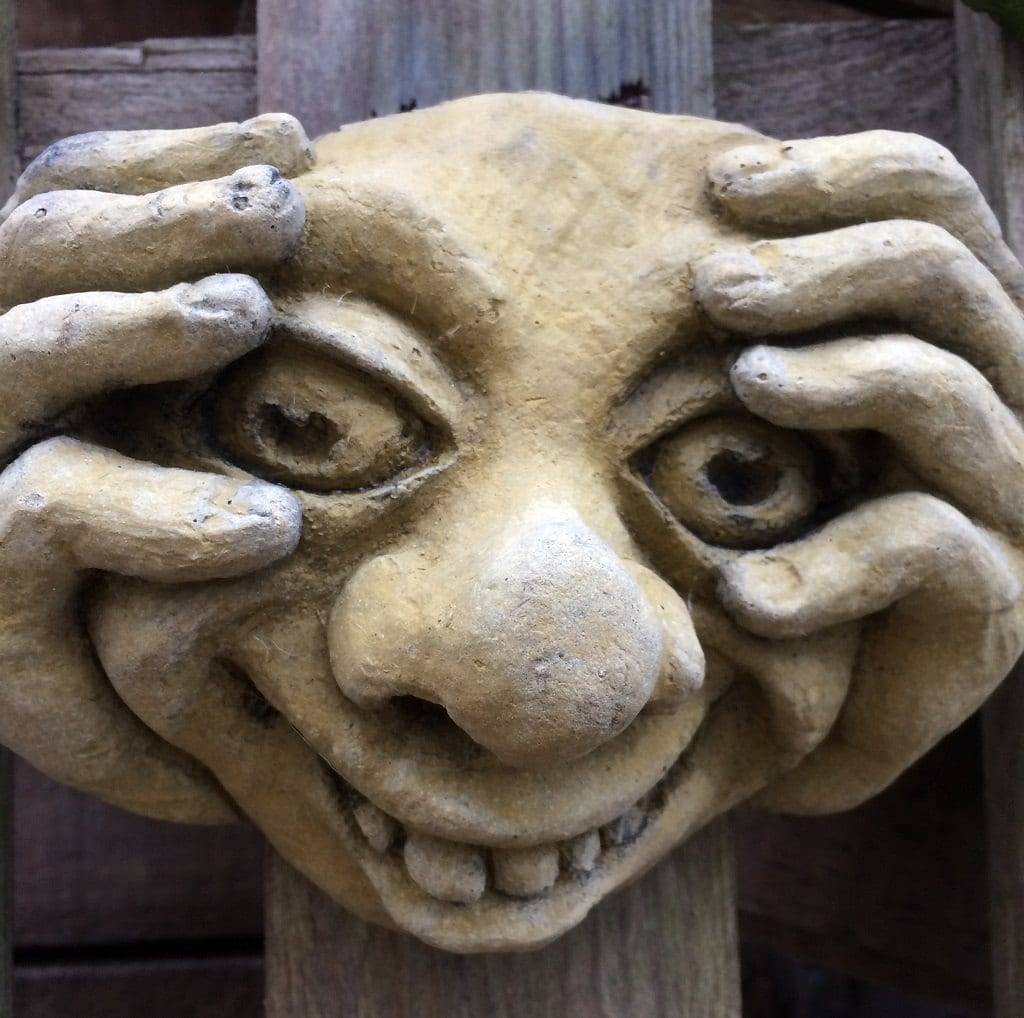Set of 3 Gargoyle Funny Face Stone Garden Wall Plaques Etsy UK