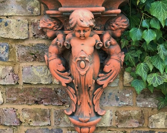 Rococo Cherub Corbel Pair