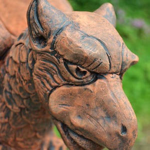 Large Griffin Roof Finial 90 degree angled ridge tile