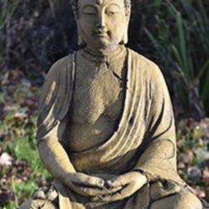 Estatua de Buda tailandés, adorno para el hogar o el jardín, sentado en meditación, 38 cm/14" de alto