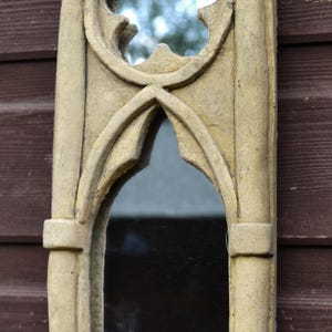 Applique a candela singola con specchio ad arco gotico (piccola) 31 cm di altezza