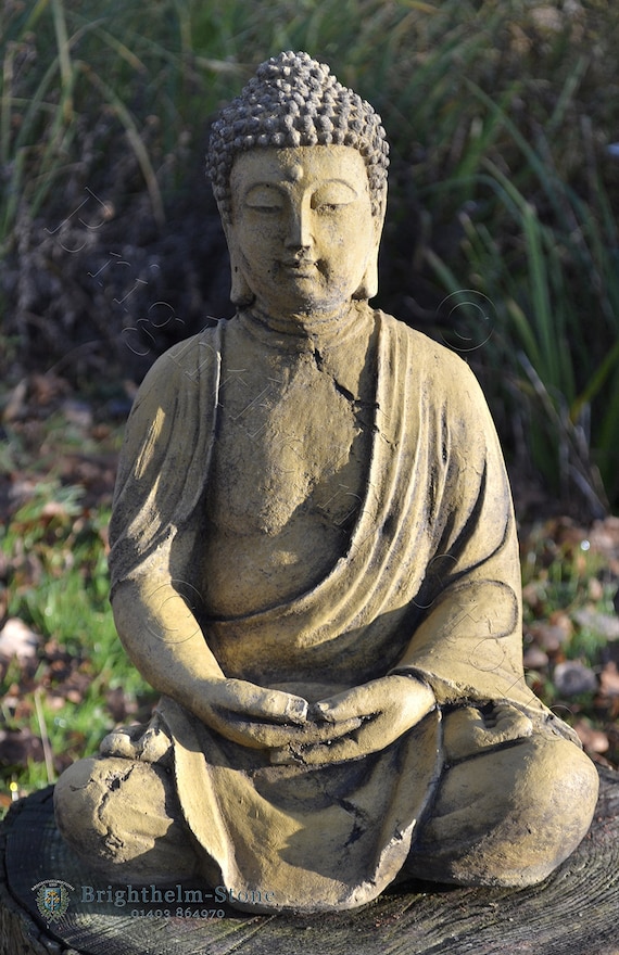 Thai Buddha Statue Home or Garden Ornament Seated Meditating 38cm/14h 