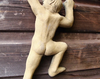 Naked Kletternder Wandtafel © Rock Kletterer 30 cm H