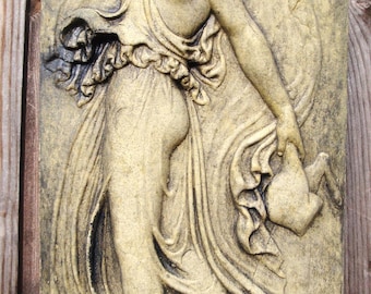 Set of 3 Classical Wall Plaques of Female Figures