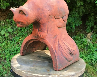 Cat Half Round Roof Finial