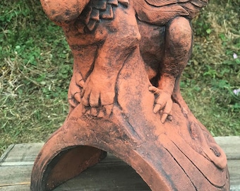 Baby Griffin Half Round Roof Finial