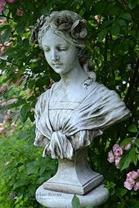 Female art nouveau bust statue home or garden ornament "Josephine" 48cm/19" High