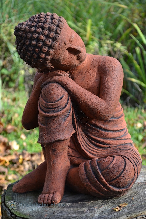 Thinking Buddha Statue Stone Home Or Garden Ornament Thinking Buddha Statue Stone Home Or, Stone Garden Buddha Statue