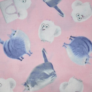 The Secret Life Of Pets Fabric - Pink - 100% Cotton Quilt Fabric - End of Bolt Sale - By Quilting Treasures