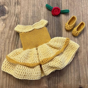 Princess Belle Inspired Baby girl Costume / Photo prop