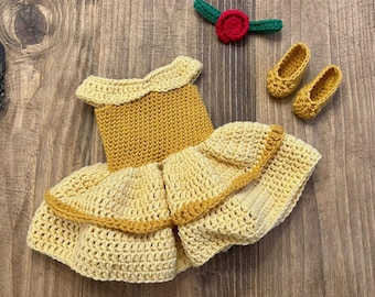 Princess Belle Inspired Baby girl Costume / Photo prop