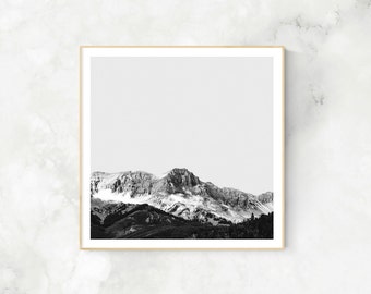 Black and White Mountain Photography, Landscape Photography, Minimalist Photography, Printable Art, Modern Printable Art, Scandinavian print