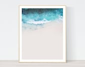 Beach print, ocean photography, coastal print, scandinavian print, scandinavian art, landscape prints, seascape, ocean print, aerial print
