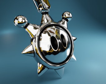 Mario Sunshine Sprite pendant in sterling silver