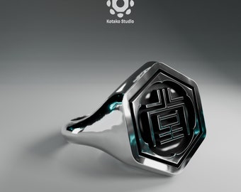 Yakuza - Dojima Clan Sterling Silver Signet Ring