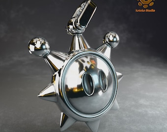 Shine Sprite Sterling Silver Pendant | Mario Sunshine Inspired Jewelry
