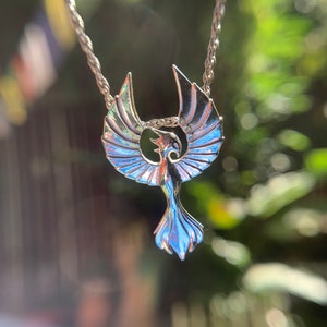 Phoenix pendant in sterling silver