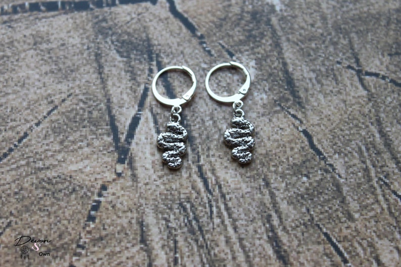 Minimalistic earrings with snake snake earrings boho earrings minimalist earrings with snake