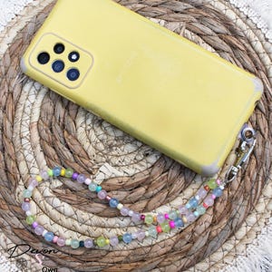 Gekleurde kralen telefoonkoord, telefoonkoord kralen