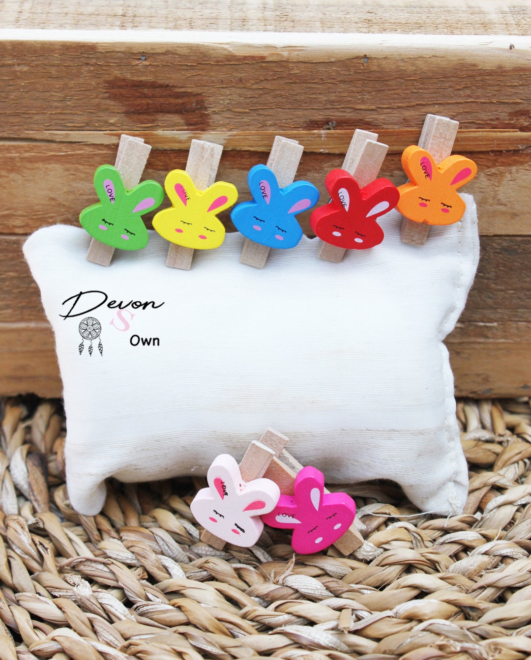 Wooden Clothespin Rabbit, Rabbit Clothespin, Clothespin Rabbit - Etsy