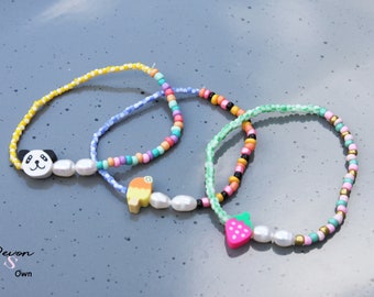 Bracelet Fimo, bracelet bonbons, bracelets amples, bracelet perlé, bracelet Fimo, bracelet bonbons, bracelets amples, bracelets perlés