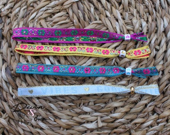 Lint armbandjes lente - zomer, ribbon bracelets, summer - spring bracelets