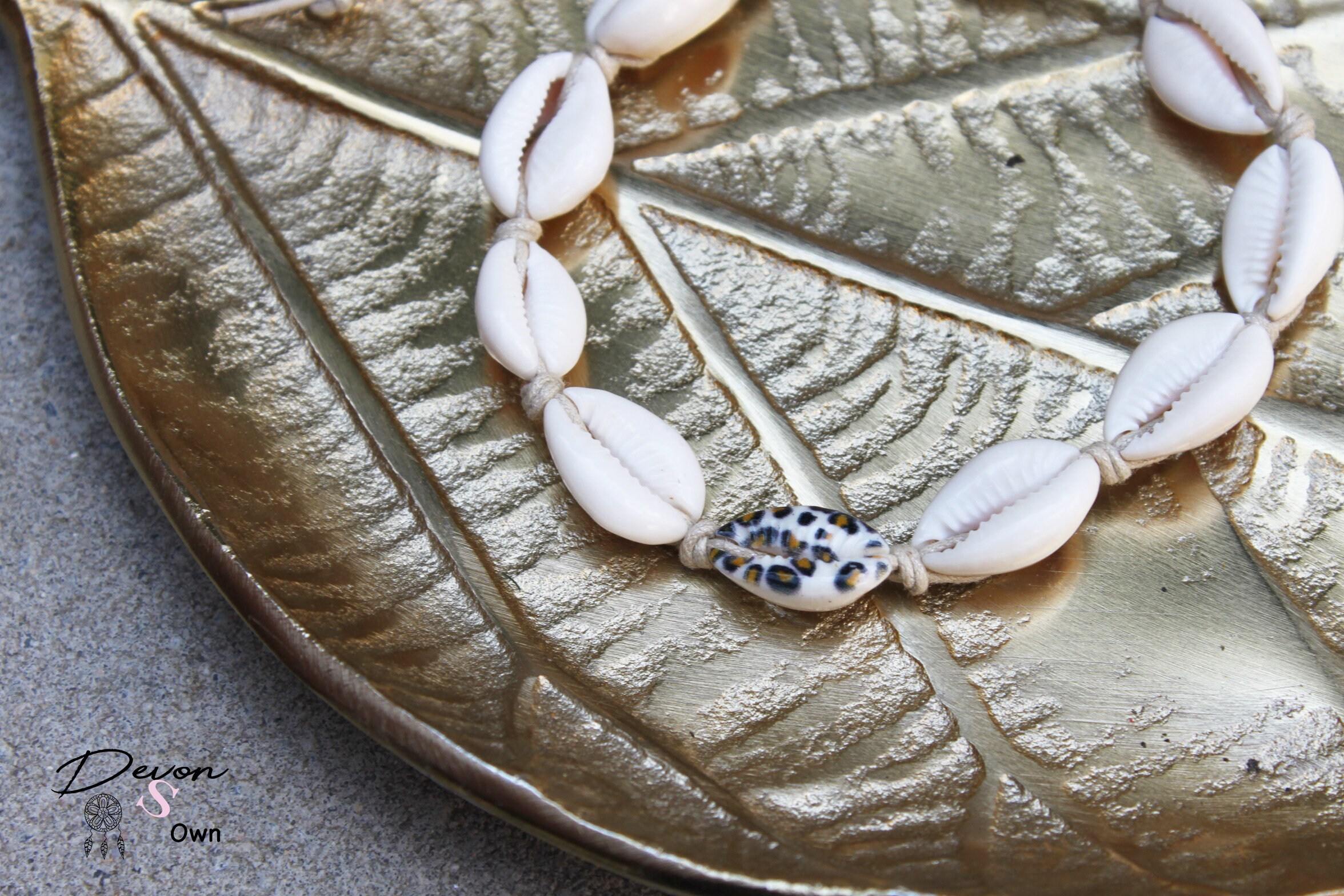 Panther Anklet, Shell Anklet, Shells Anklets, Anklet With Shell and ...