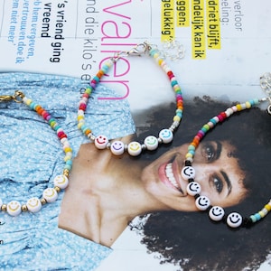 Beads smiley bracelet, loose smiley bracelet, beads bracelet, smiley bracelet, beads