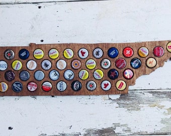 State of Tennessee Bottle Cap Holder