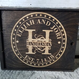 Circle Monogram Three Bottle Wine Box
