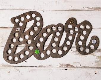 Porte-bouchon de bouteille Bar script