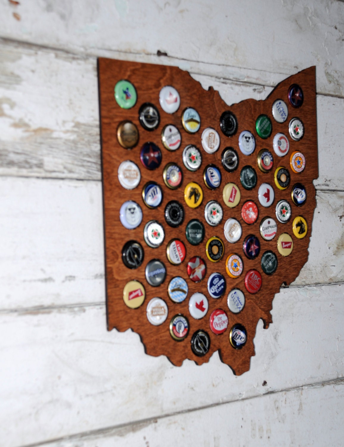 State of Ohio Bottle Cap Holder Etsy